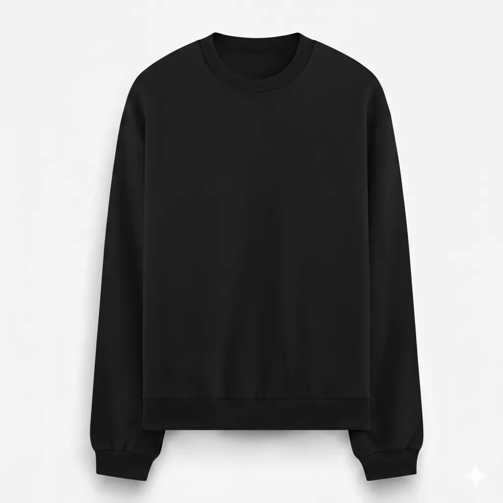 Premium Erkek Sweat Oversize Siyah